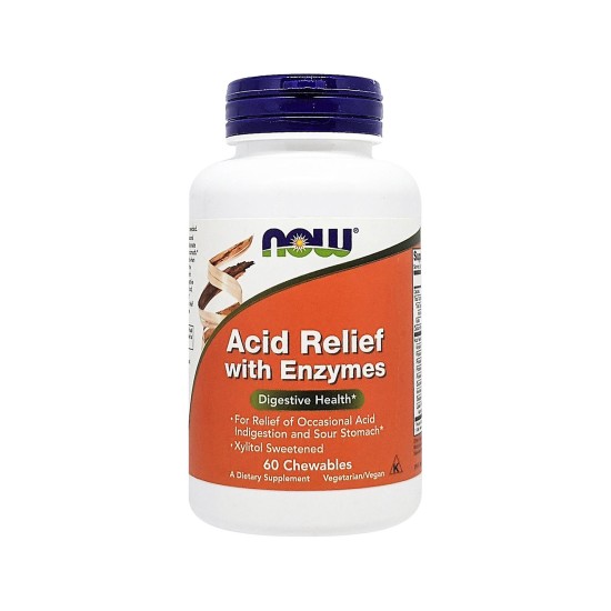 Now Foods Acid Relief With Enzymes 60 Chewables in Dubai, UAE