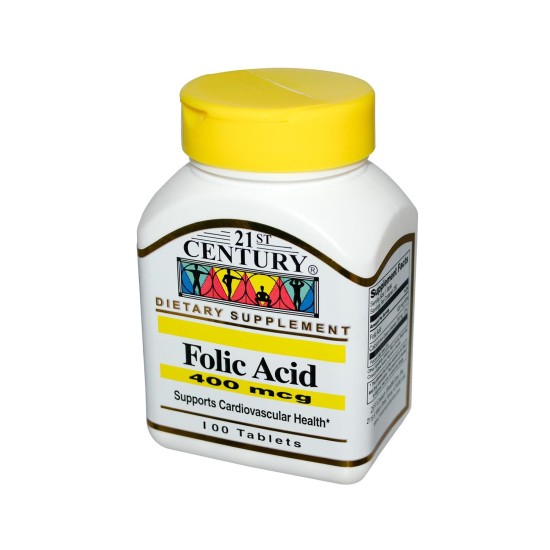 21st Century Folic Acid 400mcg 100 Tablets in Dubai, UAE