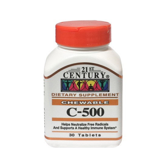 21st Century C 500mg Orange 30 Chewables in Dubai, UAE