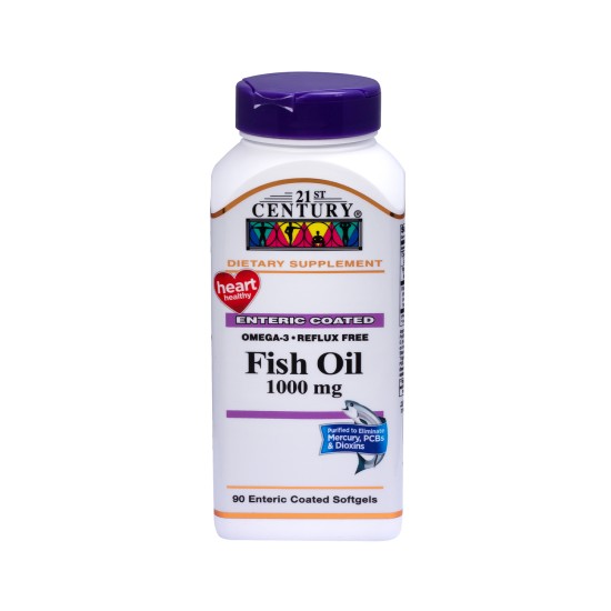 21st Century Fish Oil 1000 mg - Omega-3 90 Softgels in Dubai, UAE