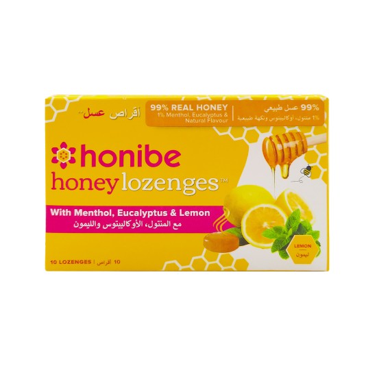 Honibe Honey Lozenges Lemon 10 Lozenges Pastilles in Dubai, UAE