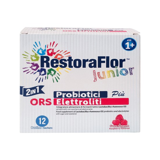 RestoraFlor Junior 5 billion CFU Probiotic Plus ORS Electrolytes in Dubai, UAE