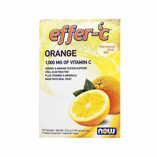 Now Foods Effer-C Orange Packets 30 Packets in Dubai, UAE