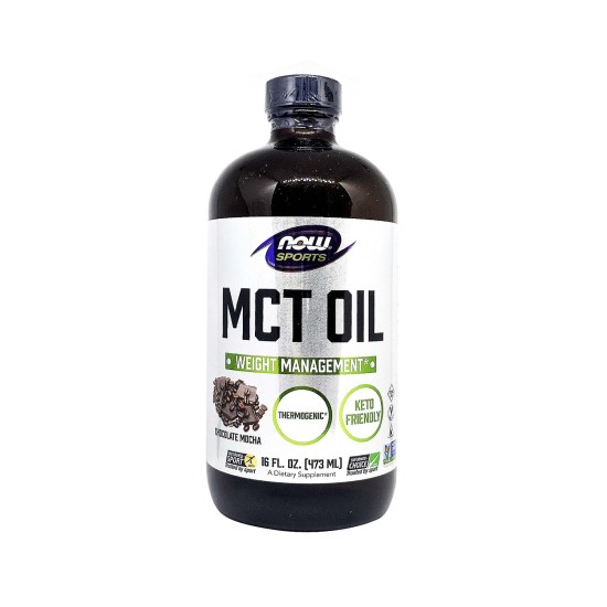 Now Sports, Mct Oil, Chocolate Mocha 16 Fl. Oz. in Dubai, UAE