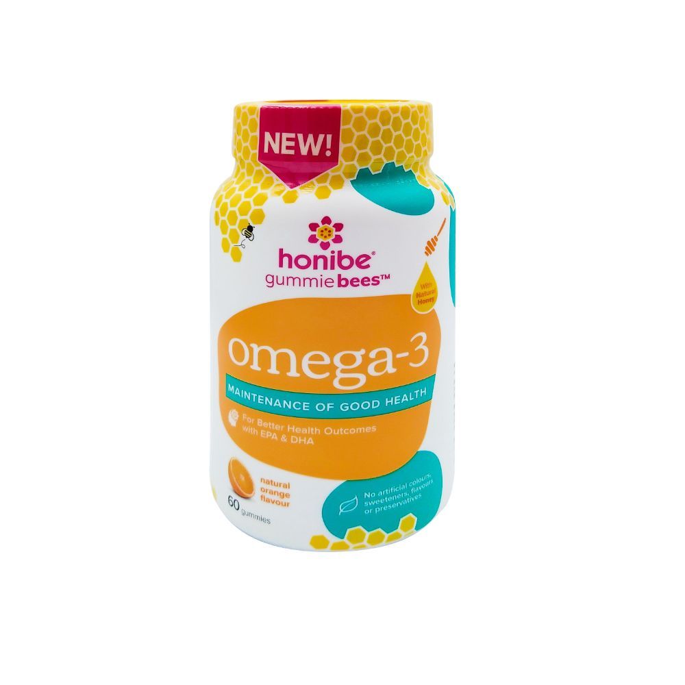 Honibe Kids Omega 3 Honey Gummies 60 Gummies in Dubai, UAE