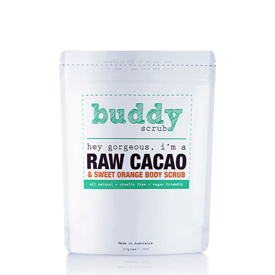 Buddy Scrub Raw Cacao Nourishing And Moisturizing Natural Body Scrub 200g in Dubai, UAE