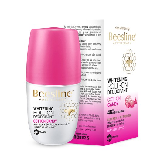 Beesline Whitening Roll-On Deodorant - Cotton Candy 50ml in Dubai, UAE