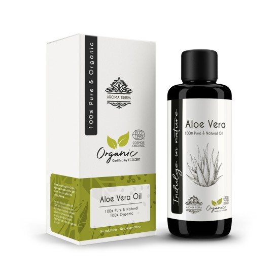 Aroma Tierra Aloe Vera Oil (Certified Organic) 100ml in Dubai, UAE