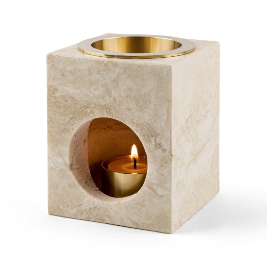 Aroma Tierra Odyssey Travertine Stone Essential Oil Candle Burner Diffuser in Dubai, UAE