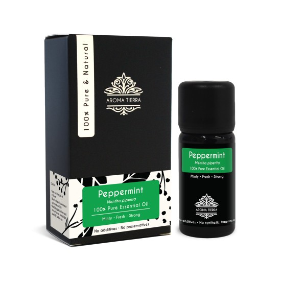 Aroma Tierra Peppermint Essential Oil 100% Pure & Natural - 10ml in Dubai, UAE