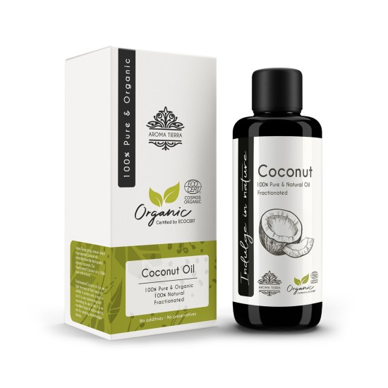 Aroma Tierra Coconut Oil Fractionated or MCT (Certified Organic) 100ml in Dubai, UAE