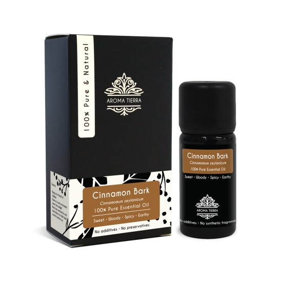 Aroma Tierra Cinnamon Essential Oil (Bark) 100% Pure & Natural - 10ml in Dubai, UAE