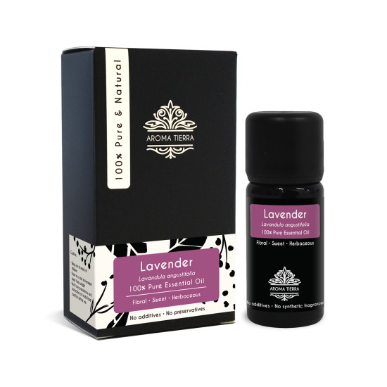 Aroma Tierra Lavender Essential Oil (France) 100% Pure & Natural - 10ml in Dubai, UAE