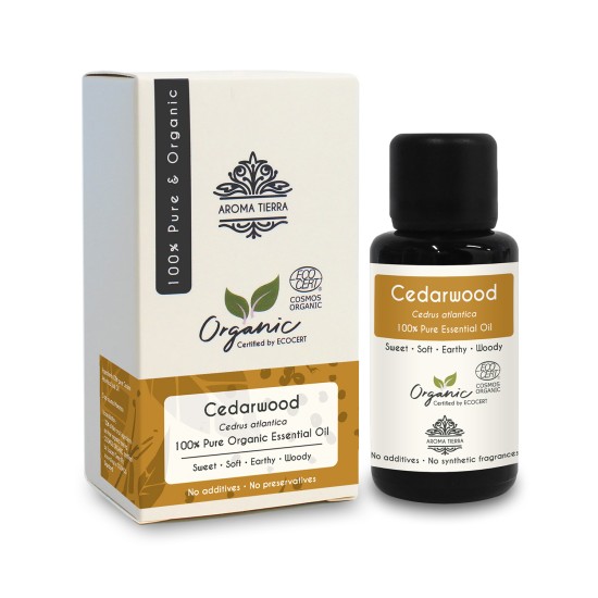 Aroma Tierra Organic Cedarwood Essential Oil 30ml in Dubai, UAE