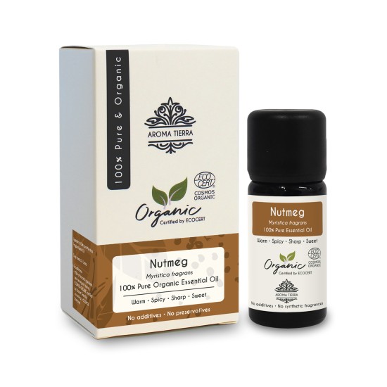 Aroma Tierra Organic Nutmeg Essential Oil 10ml in Dubai, UAE