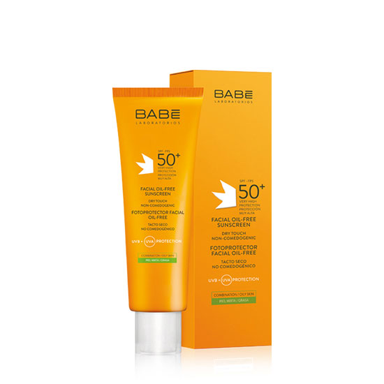 Babe Facial Oil-Free Sunscreen Spf50 Cream Dry-Touch 50ml in Dubai, UAE