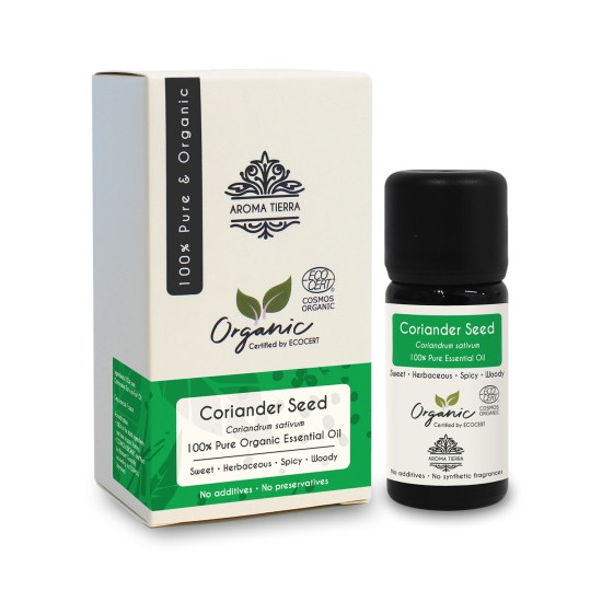 Aroma Tierra Organic Coriander Essential Oil 10ml in Dubai, UAE