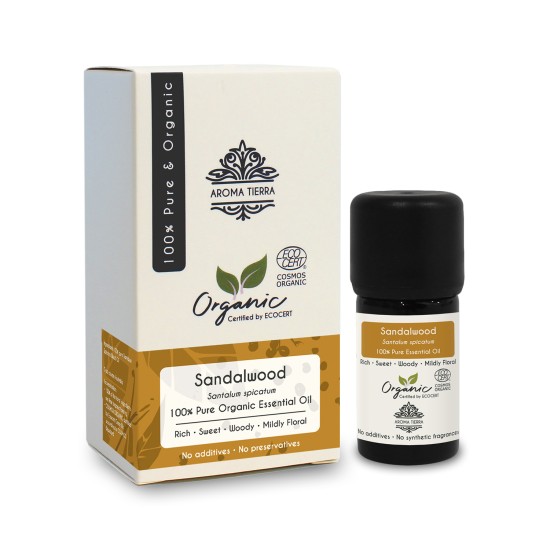 Aroma Tierra Organic Sandalwood Essential Oil 5ml in Dubai, UAE