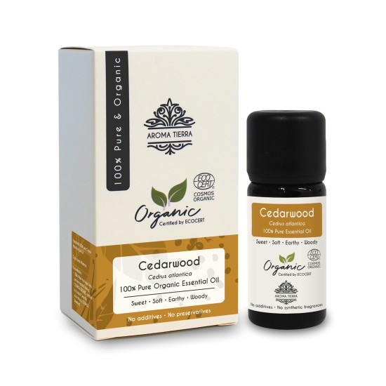 Aroma Tierra Organic Cedarwood Essential Oil 10ml in Dubai, UAE