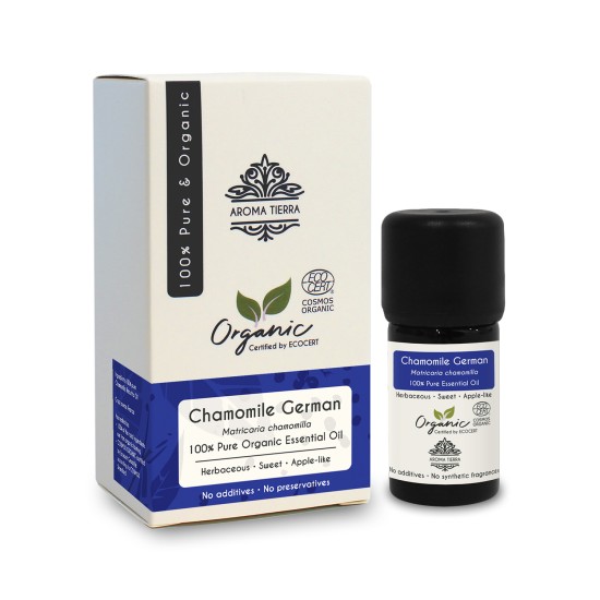 Aroma Tierra Organic Chamomile Essential Oil (German or Blue) 5ml in Dubai, UAE