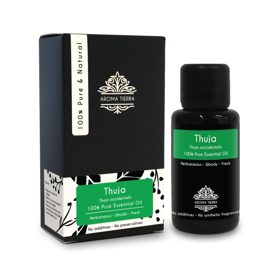 Aroma Tierra Thuja Essential Oil (Thuya or Cedar Leaf) 30ml in Dubai, UAE