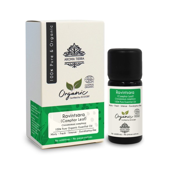 Aroma Tierra Organic Ravintsara Essential Oil (Camphor Leaf) 10ml in Dubai, UAE