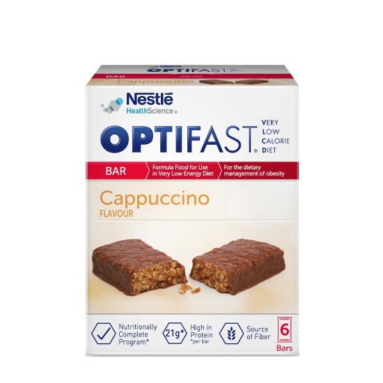 Optifast Cappucino Bar 6 Pcs Rich in Fiber and Protein Online Protein-Rich in Dubai, UAE