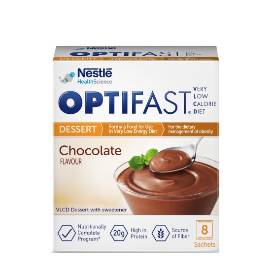 Buy Optifast Chocolate Pudding Dessert Low-Calorie Diet 8 Sachets Online