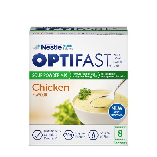 Optifast Very Low-Calorie Diet Soup Chicken Flavor 8 Sachets - Protein-Rich in Dubai, UAE