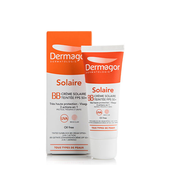 Dermagor Tinted Sunscreen BB Cream Solaire Teintee Spf50 40ml in Dubai, UAE