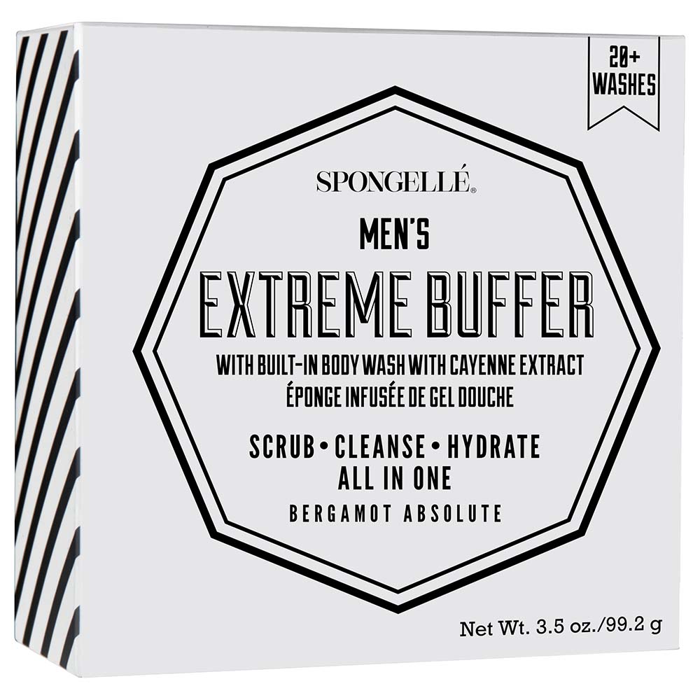 Spongelle Men's Extreme Buffer - Bergamot Absolute 20 Washes 99g in Dubai, UAE