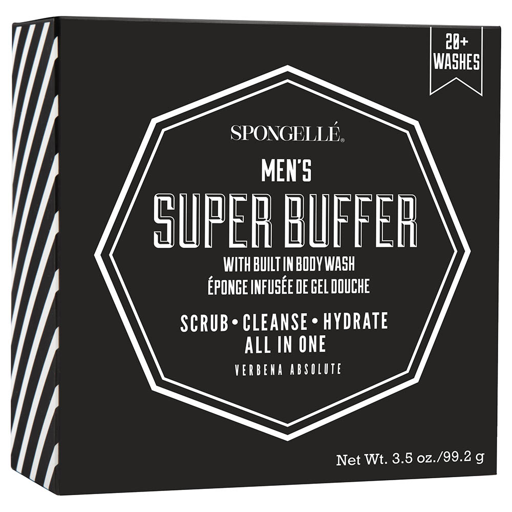 Spongelle Men's Super Buffer - Verbena Absolute 20 Washes 99g in Dubai, UAE