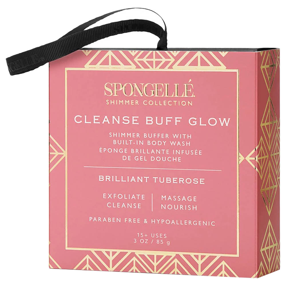 Spongelle Shimmer Body Buffer Brilliant Tuberose 15 Washes 85g in Dubai, UAE