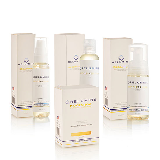 Relumins Medicated Professional Clear Set With Acne Fighting Botanicals