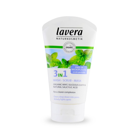 Lavera Pure Beauty 3in1 Wash Scrub Mask 125ml in Dubai, UAE