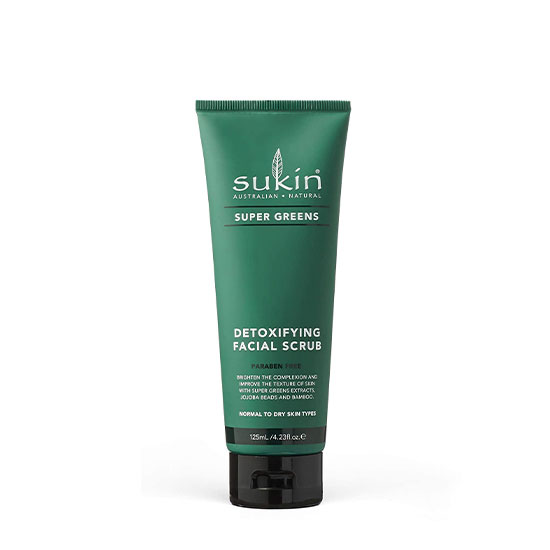 Sukin Super Greens Detoxifying Facial Scrub 125ml in Dubai, UAE