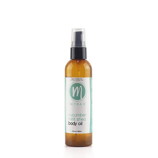 Mitra's Bath & Body Cucumber Mint Body Oil 4oz in Dubai, UAE