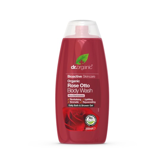 Dr.Organic Rose Otto Body Wash 250ml in Dubai, UAE