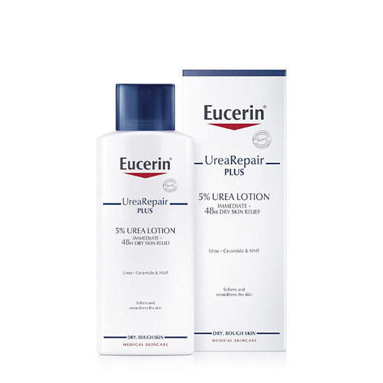 Eucerin Urea Repair Plus 5% Urea Body Lotion 250ml For Dry Rough Skin in Dubai, UAE