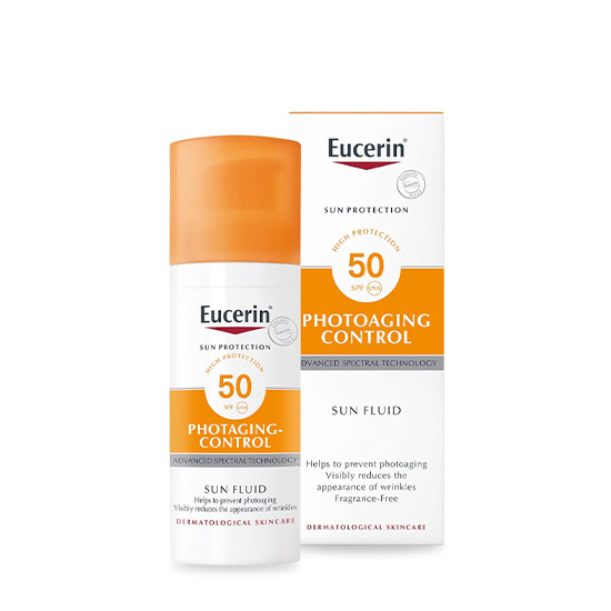 Eucerin Sunscreen Fluid Spf50 Photoaging Control 50ml in Dubai, UAE