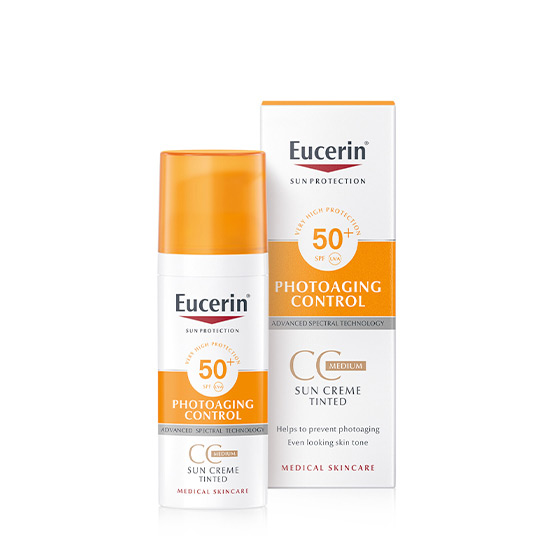 Eucerin Sunscreen Cream Spf50 Tinted CC Medium 50ml in Dubai, UAE