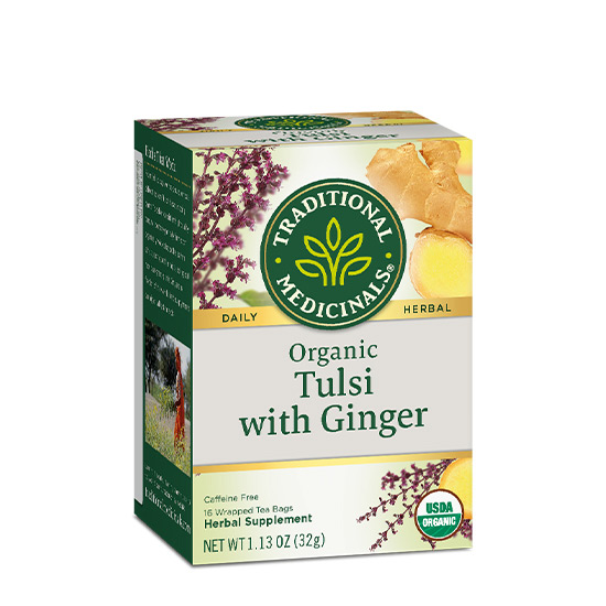 Traditional Medicinals Tulsi With Ginger 16 Teabags in Dubai, UAE