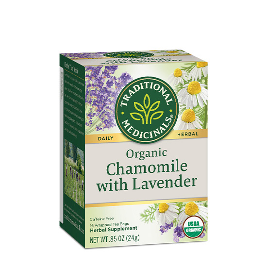 Traditional Medicinals Chamomile With Lavender 16 Teabags in Dubai, UAE