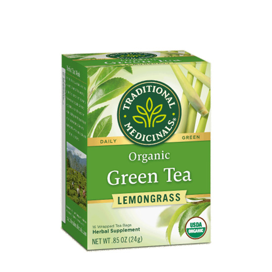 Traditional Medicinals Green Tea Lemongrass 16 Teabags in Dubai, UAE