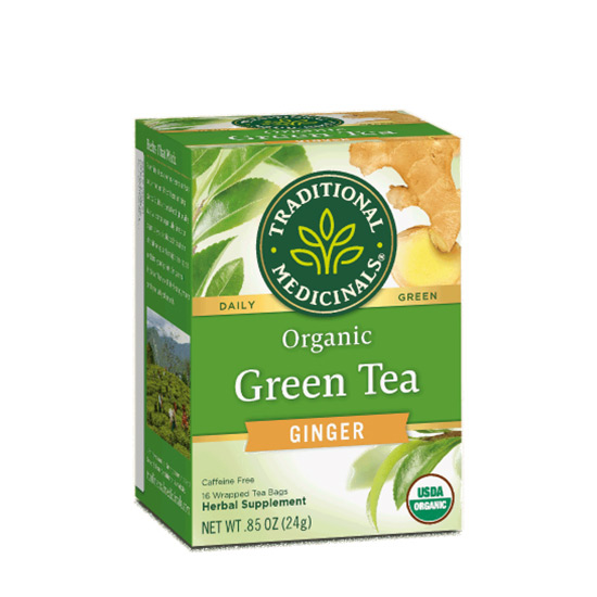 Traditional Medicinals Green Tea With Ginger 16 Teabags in Dubai, UAE