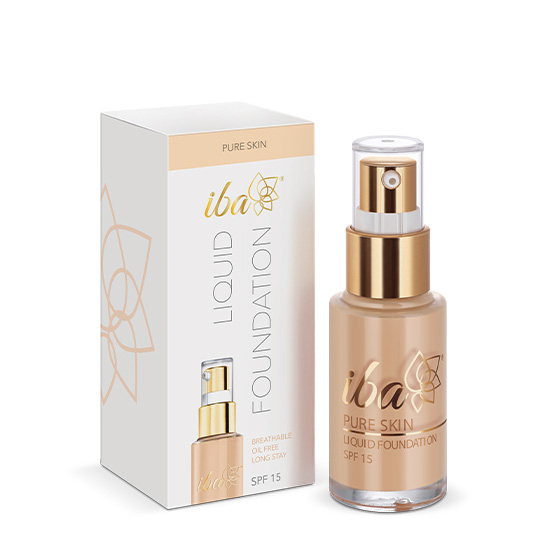 Iba Pure Skin Liquid Foundation Natural Beige Halal Makeup in Dubai, UAE