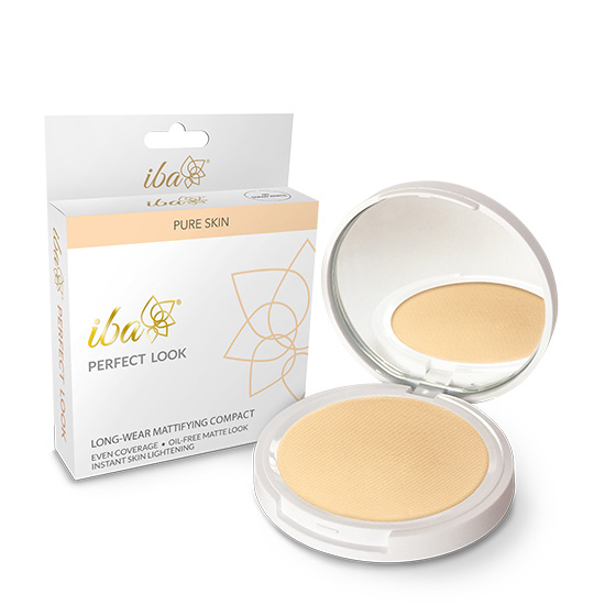 Iba Perfect Look Long Wear Mattifying Compact 00 Snow White