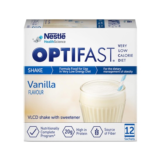 Optifast Very Low-Calorie Diet Shake Vanilla Flavor 12 Sachets - Protein-Rich in Dubai, UAE