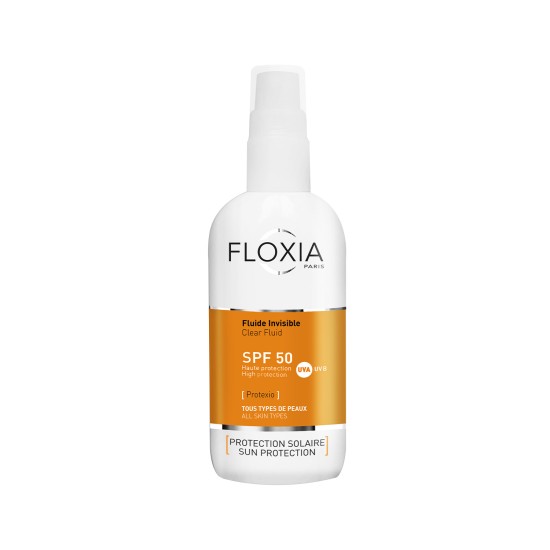 Floxia Paris Sunscreen Clear Fluid Spf50 Spray 125ml Face and Body in Dubai, UAE