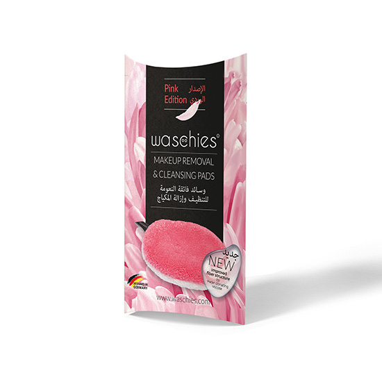 Waschies Pink Edition Makeup Removal & Cleansing Pads 1pc Set in Dubai, UAE